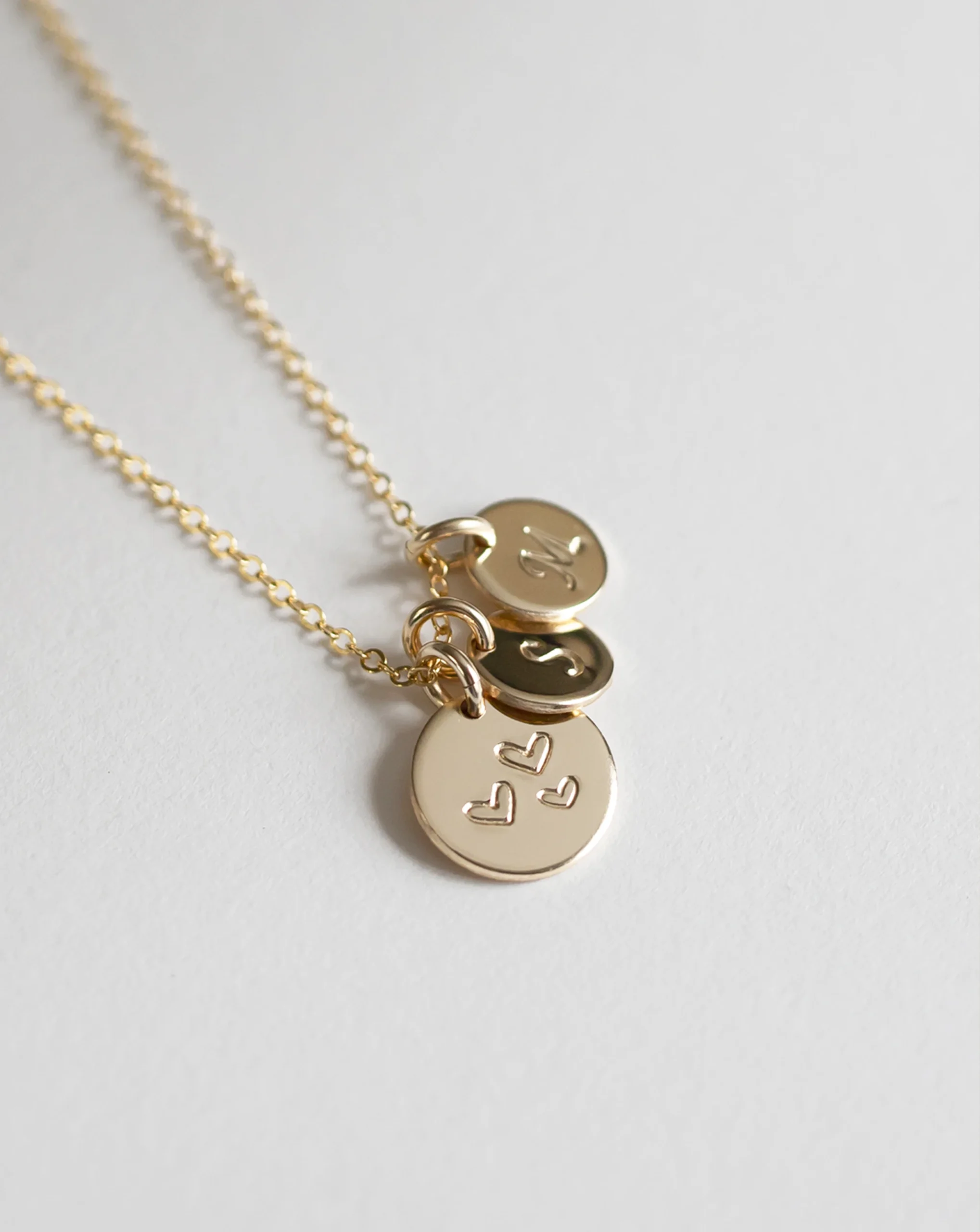 Collier Coeurs + Initiales